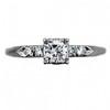 Platinum and 1/4Ct Round Brilliant Cut Diamond Engagement Ring Vintage Engagement Ring Eye Candy – Wedding Wednesday