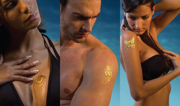 Gold Color Tattoo