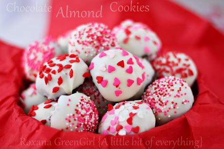 Chocolate Almond Cookies Valentine’s Day Treats
