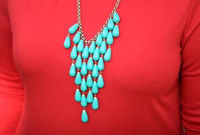 Monday - Red and Turquoise Monday - Red and Turquoise