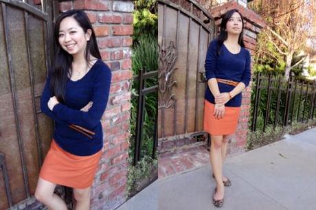 versatileorangeskirtcombo-2 4 Ways To Style An Orange Skirt