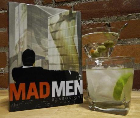 Mad Men season one with a Martini and Vodka Gimlet