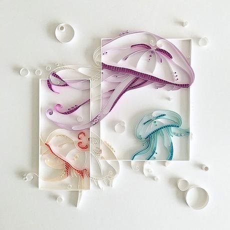 Quilled Jellyfish by Akiko Makihara Quilled Jellyfish by Akiko Makihara