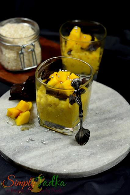 Mango Coconut Rice Pudding - No Bake Dessert