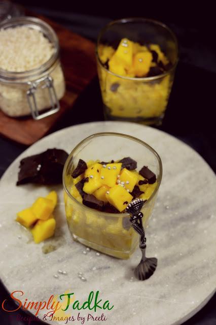 Mango Coconut Rice Pudding - No Bake Dessert
