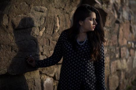 OOTD Post with Front Slit Long A- Line Kurti from Libas OOTD Post with Front Slit Long A- Line Kurti from Libas