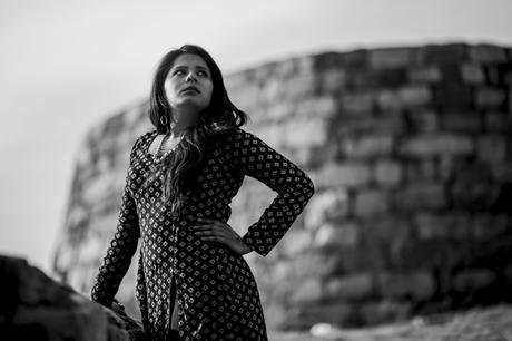 OOTD Post with Front Slit Long A- Line Kurti from Libas OOTD Post with Front Slit Long A- Line Kurti from Libas