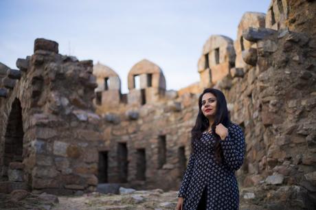 OOTD Post with Front Slit Long A- Line Kurti from Libas OOTD Post with Front Slit Long A- Line Kurti from Libas