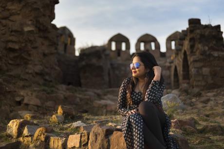 OOTD Post with Front Slit Long A- Line Kurti from Libas OOTD Post with Front Slit Long A- Line Kurti from Libas
