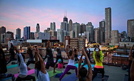 Top 7 Spots for Rooftop Yoga This Summer rooftop yoga chicago