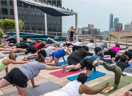 Top 7 Spots for Rooftop Yoga This Summer rooftop yoga chicago