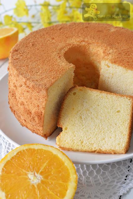 cottony soft orange chiffon cake