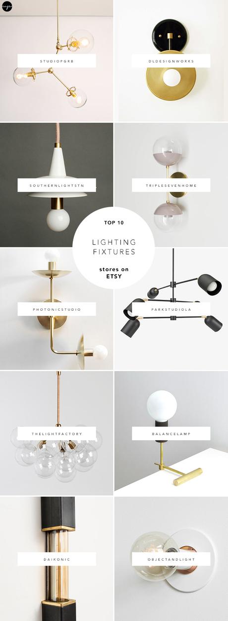 10 Best sources for lighting fixtures on Etsy Modern, minimal, industrial and contemporary lighting fixtures on Etsy