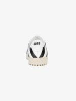Off-White But On-Key:  Off- White Diagonal Stripe Print Sneaker