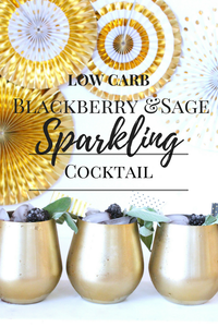 Blackberry Sage Low Carb Sparkling Cocktail