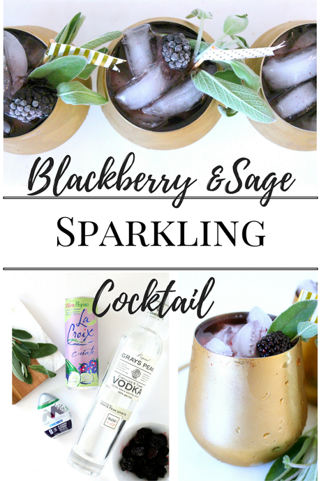 Blackberry Sage Low Carb Sparkling Cocktail