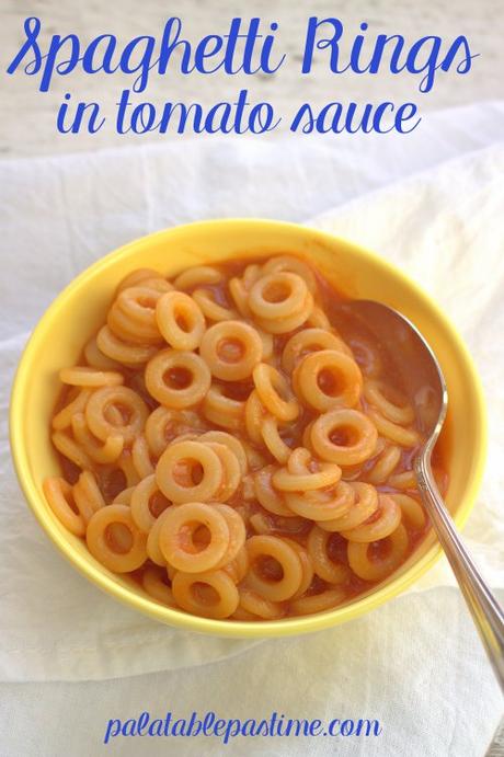 Spaghetti Rings in Tomato Sauce for #BacktoSchool Spaghetti Rings in Tomato Sauce