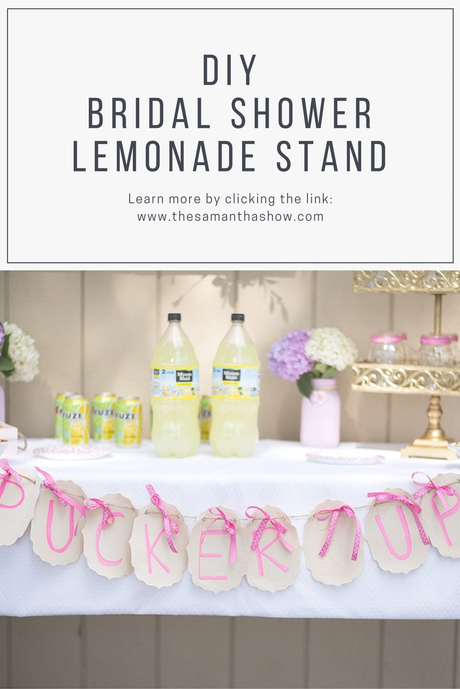 Pucker Up: DIY Bridal Shower Lemonade Stand