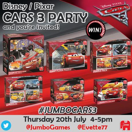 Twitter party invite Cars 3