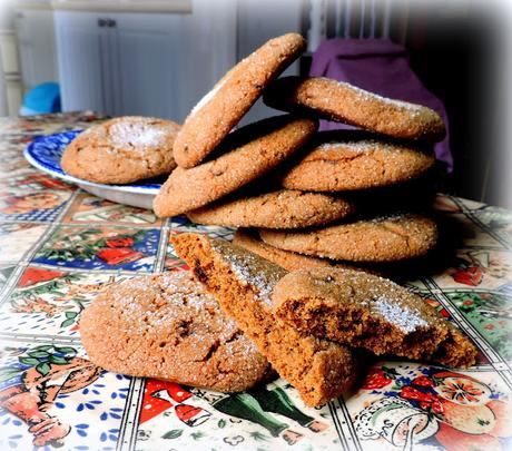 Chewy Spiced Molasses Cookies