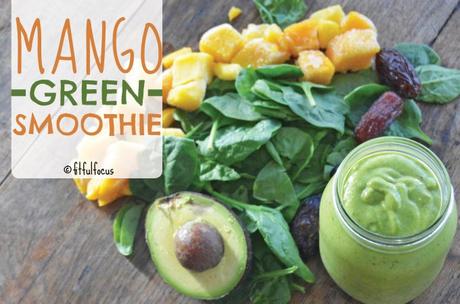 Mango Green Smoothie (vegan, gluten free)