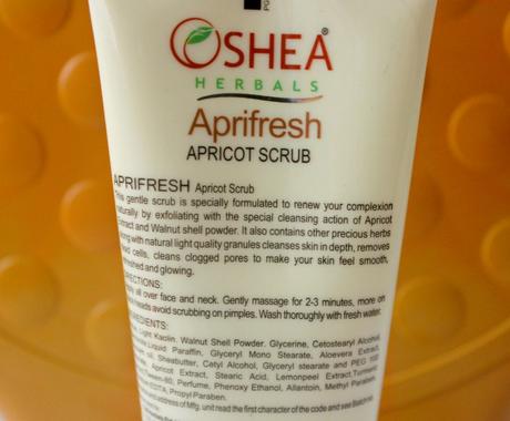 Oshea Herbals Aprifresh Scrub Review