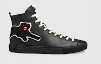 Leaps And Bounds:  Gucci Leather High-Top With Panther