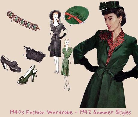 1940's-Fashion-Wardrobe---1942-Summer-Styles-1 1940's-Fashion-Wardrobe---1942-Summer-Styles-1