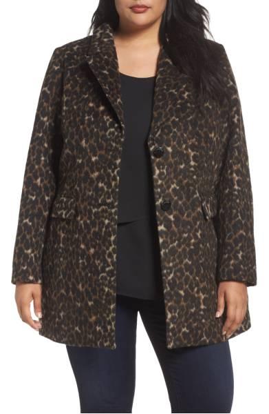 Kendall leopard print jacket from Nordstrom Anniversary Sale. Details at une femme d'un certain age.