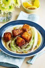 Fried Coconut Salmon with Napa Cabbage