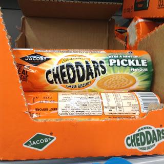 jacobs cheddars with a hint of pickle