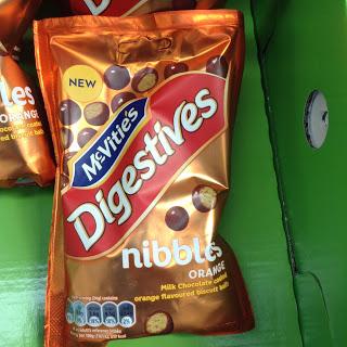 mcvities digestives nibbles chocolate orange biscuit 