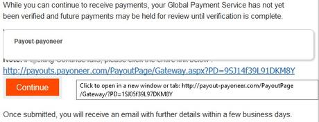 Be careful of potential Payoneer phishing email