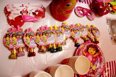 Dora The Explorer Theme Birthday Party:  Mishti’s 3rd Birthday Party Tale