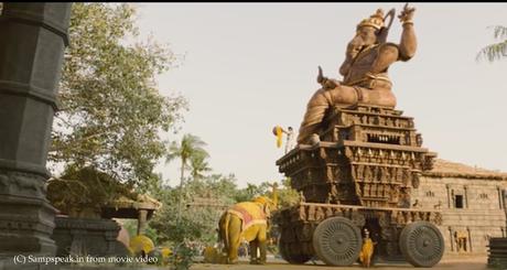 Bahubali ~ Amarendra teaching Devasena of 3 arrow release : hero stones of Tamil Nadu