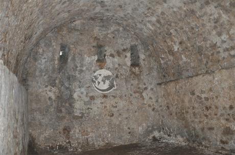 Inside the dungeon of Cape Coast Castle