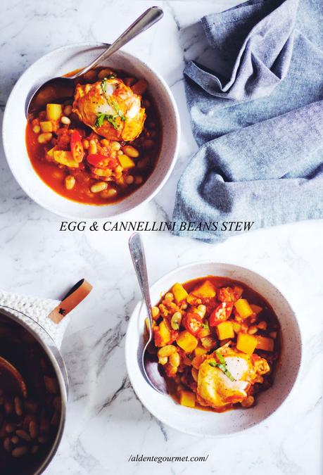 Vegetarian Egg & Cannellini Bean Stew