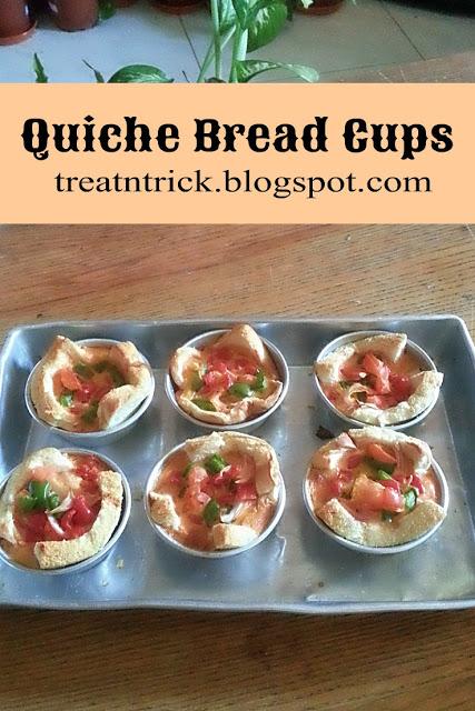 Quiche Bread Cups Recipe @ treatntrick.blogspot.com