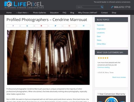 I’m featured on Life Pixel!