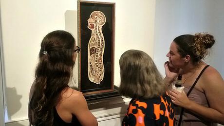 Midsagittal Female by Lisa Nilsson; Connective Tissue Exhibit at Mütter Museum - Opening Attendees Midsagittal Female by Lisa Nilsson; Connective Tissue Exhibit at Mütter Museum - Opening Attendees