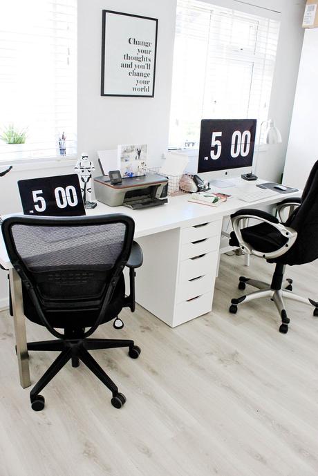 modern office, modern home office, minimal home office, 