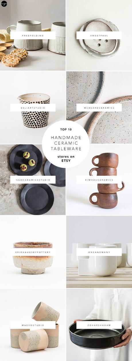 10 best stores for handmade ceramic tableware on Etsy 10 favorite stores with handmade ceramic tableware on Etsy