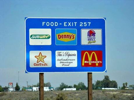 food road signs