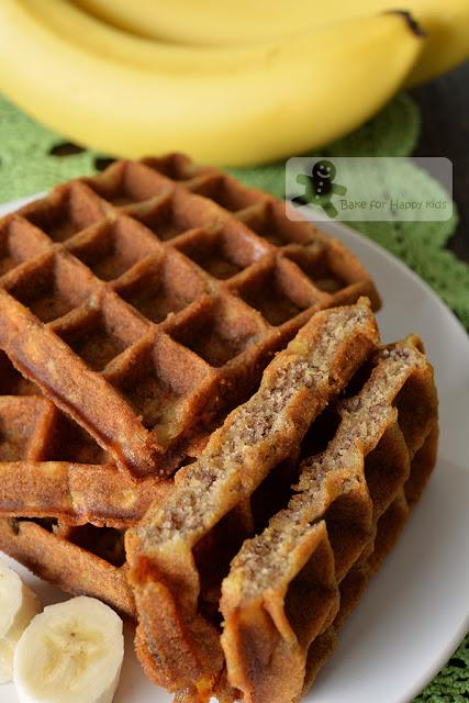 vegan banana bread waffles