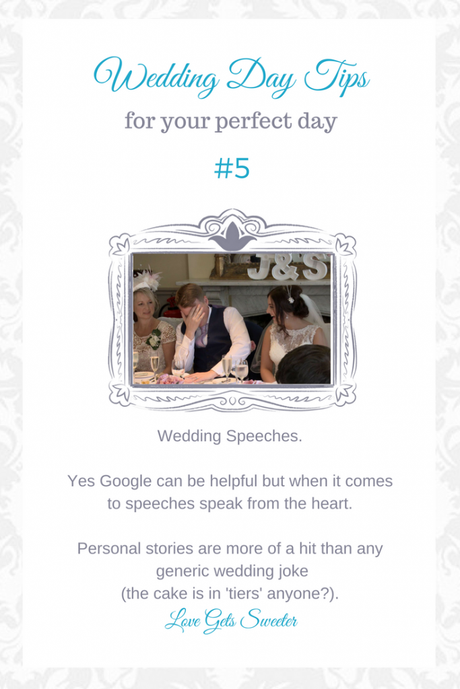 Top 5 Tips for the Perfect Wedding Day!