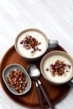 Pulled Pork with Turnip Slaw Cauliflower Soup with Crumbled Pancetta
