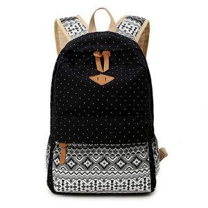 4 Amazing Shcool Bags for High School Canvas Vintage Casual School Backpack Satchel