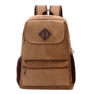 4 Amazing Shcool Bags for High School Canvas Backpack Square Computer Bag