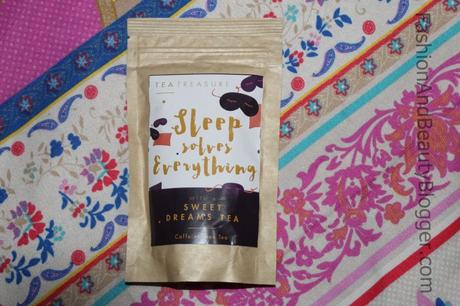 Unboxing and Review of August Glo Box Tea Treasure Sweet Dreams Tea