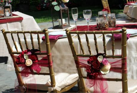 “Falling In Love” Burgundy & Gold Wedding Inspiration